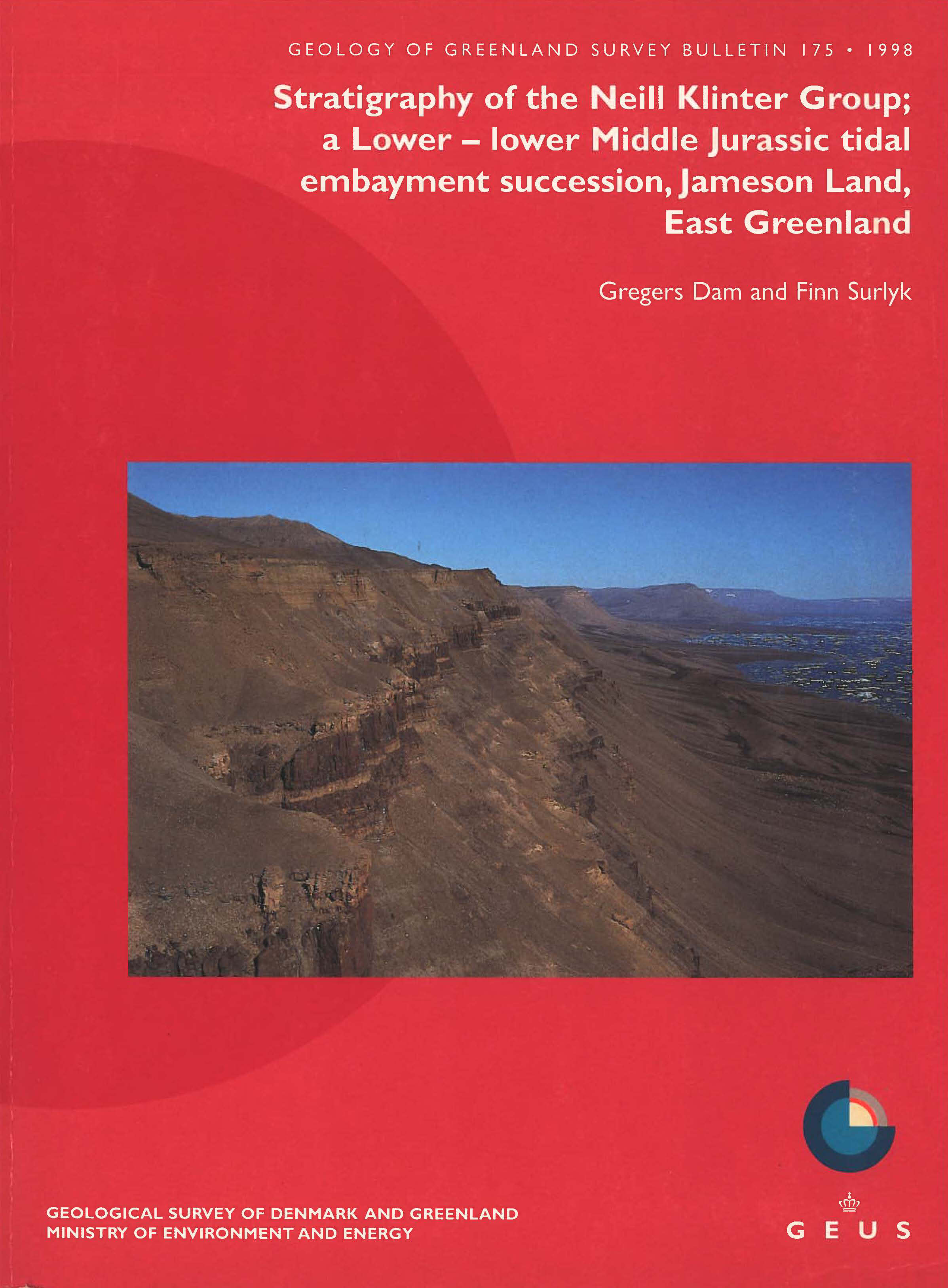 Geology of Greenland Survey Bulletin 175 cover showing mountains
