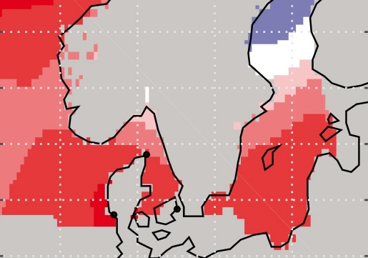 Sea level rise map