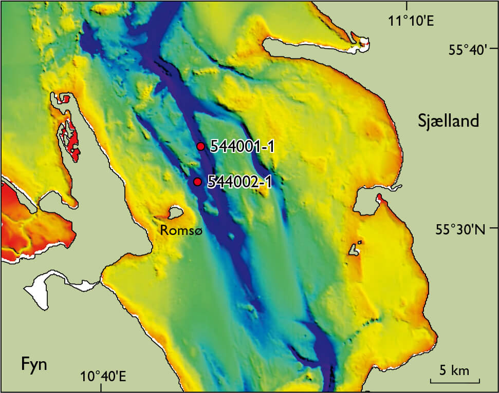 Bathymetry map