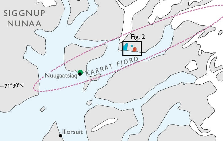 Map of Karrat Fjord