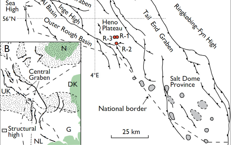 Map showing study sites