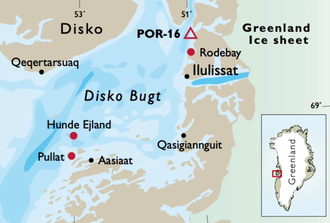 Map of study site in Greenland