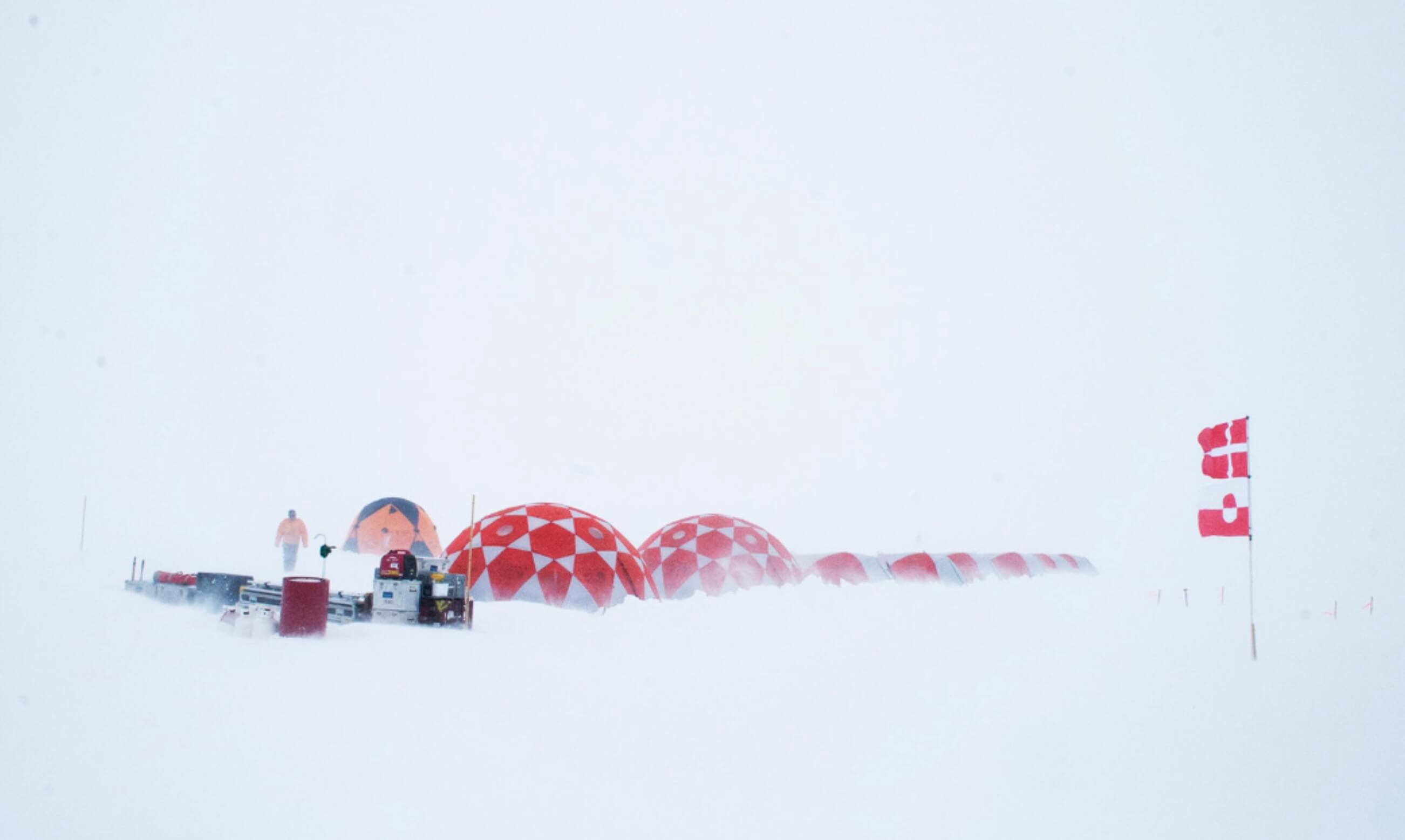 Tents in snow