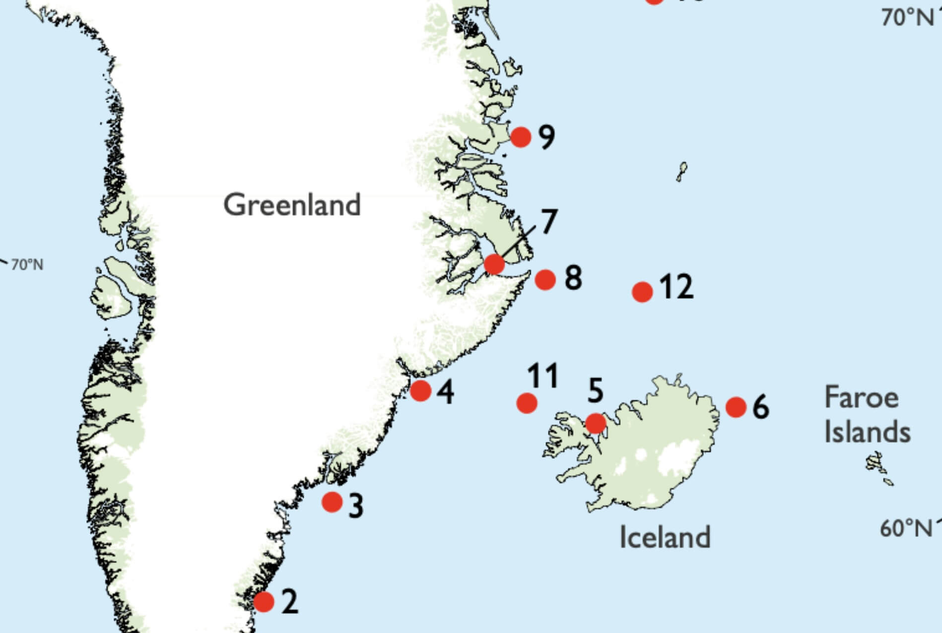 Map of Greenland