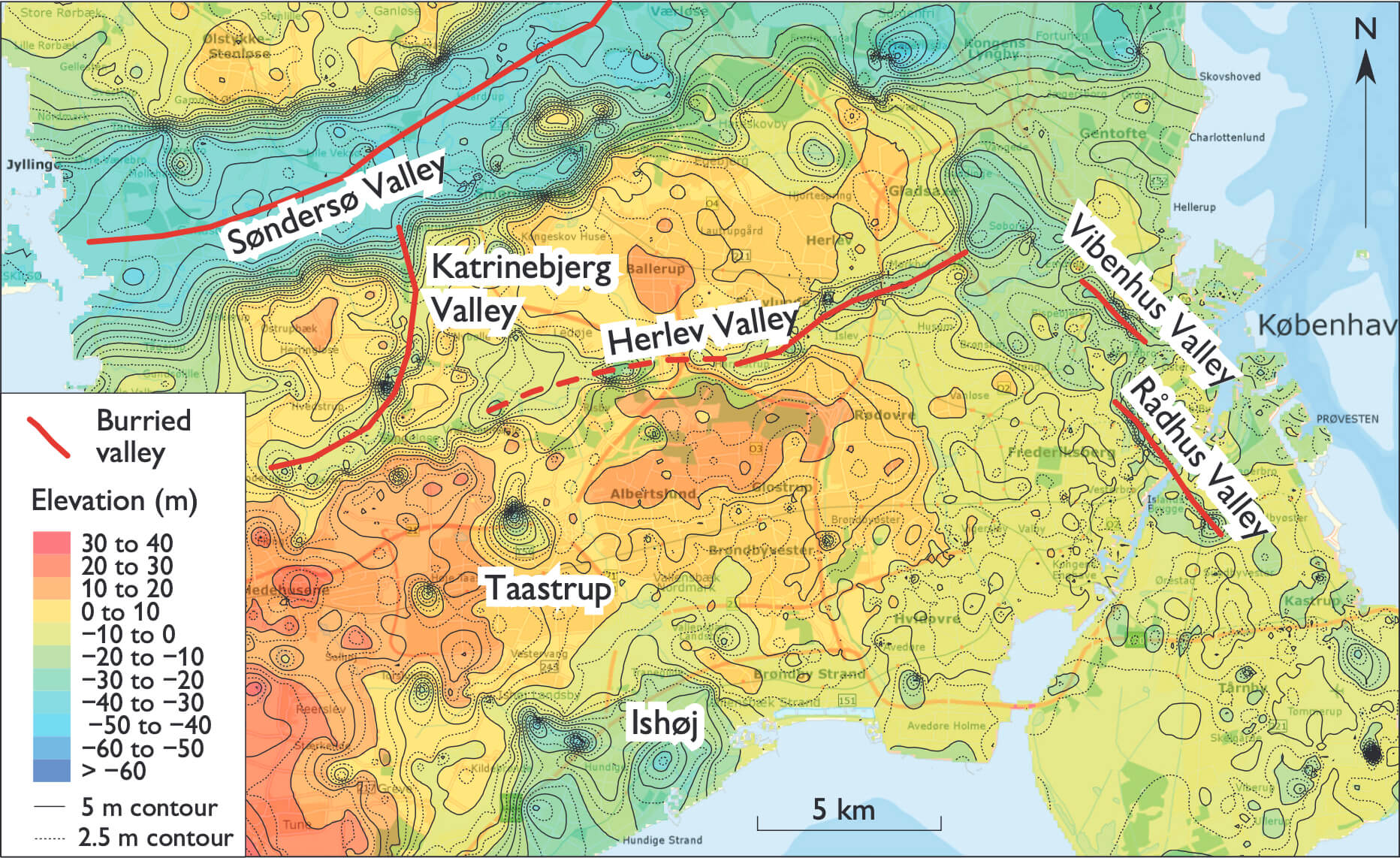 Map showing location of study sites