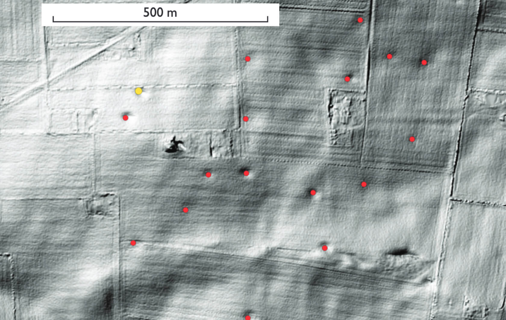 Mapped karst sinkholes