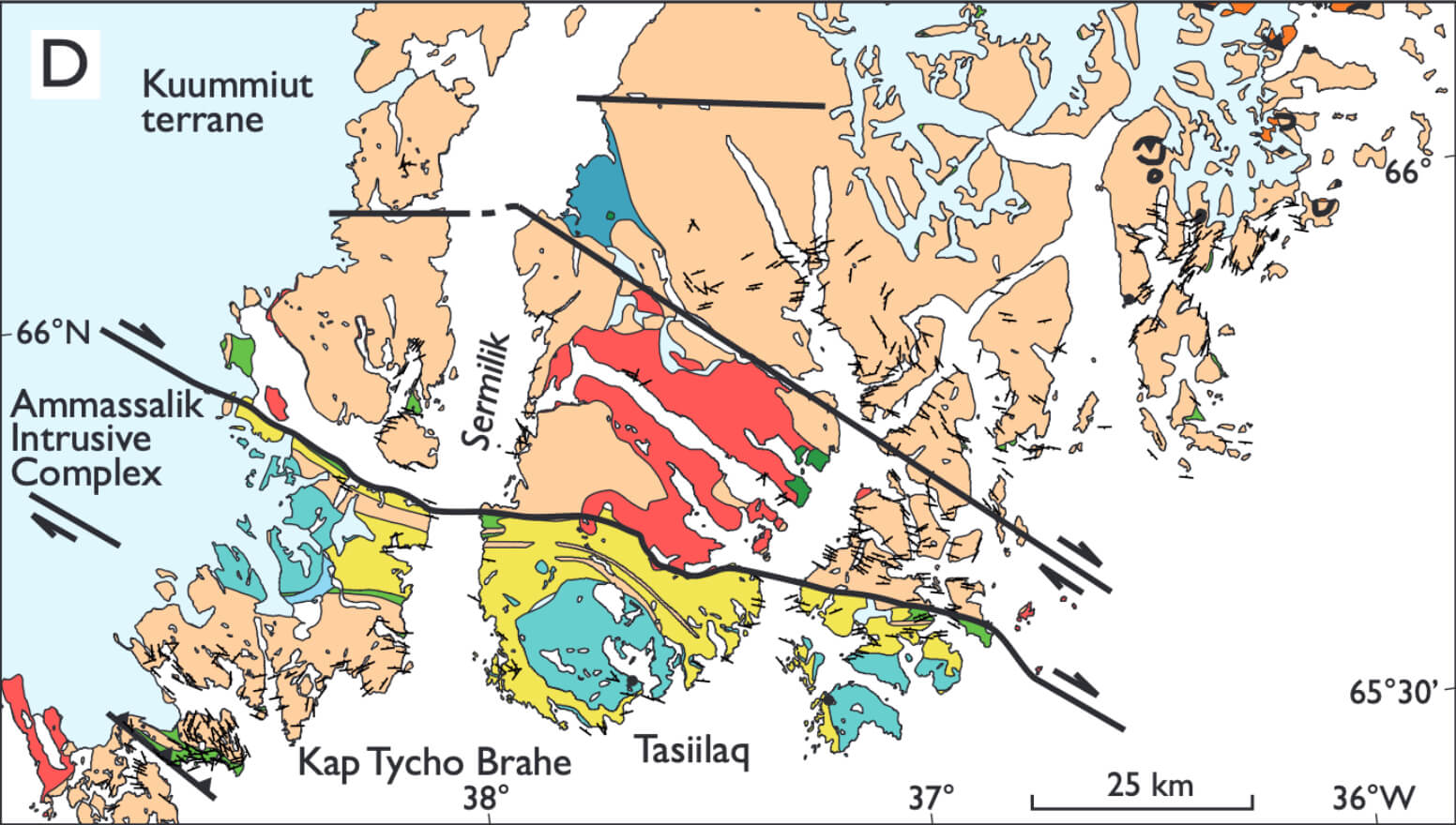 Geological map of study area