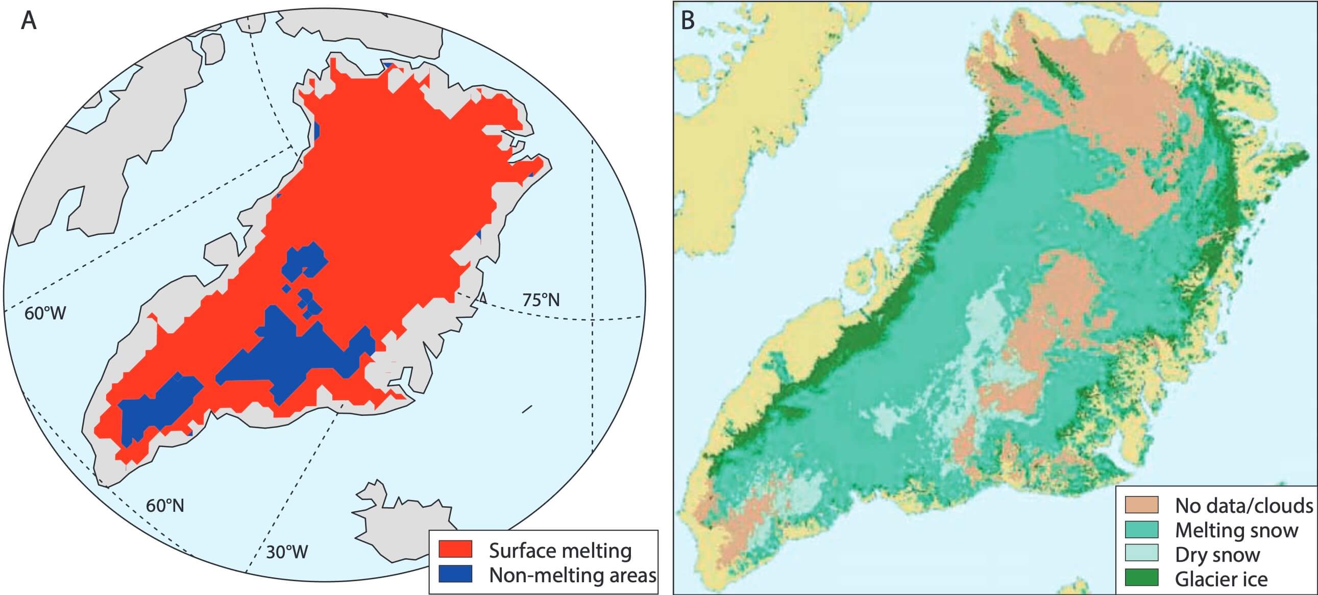 Maps of Greenland.