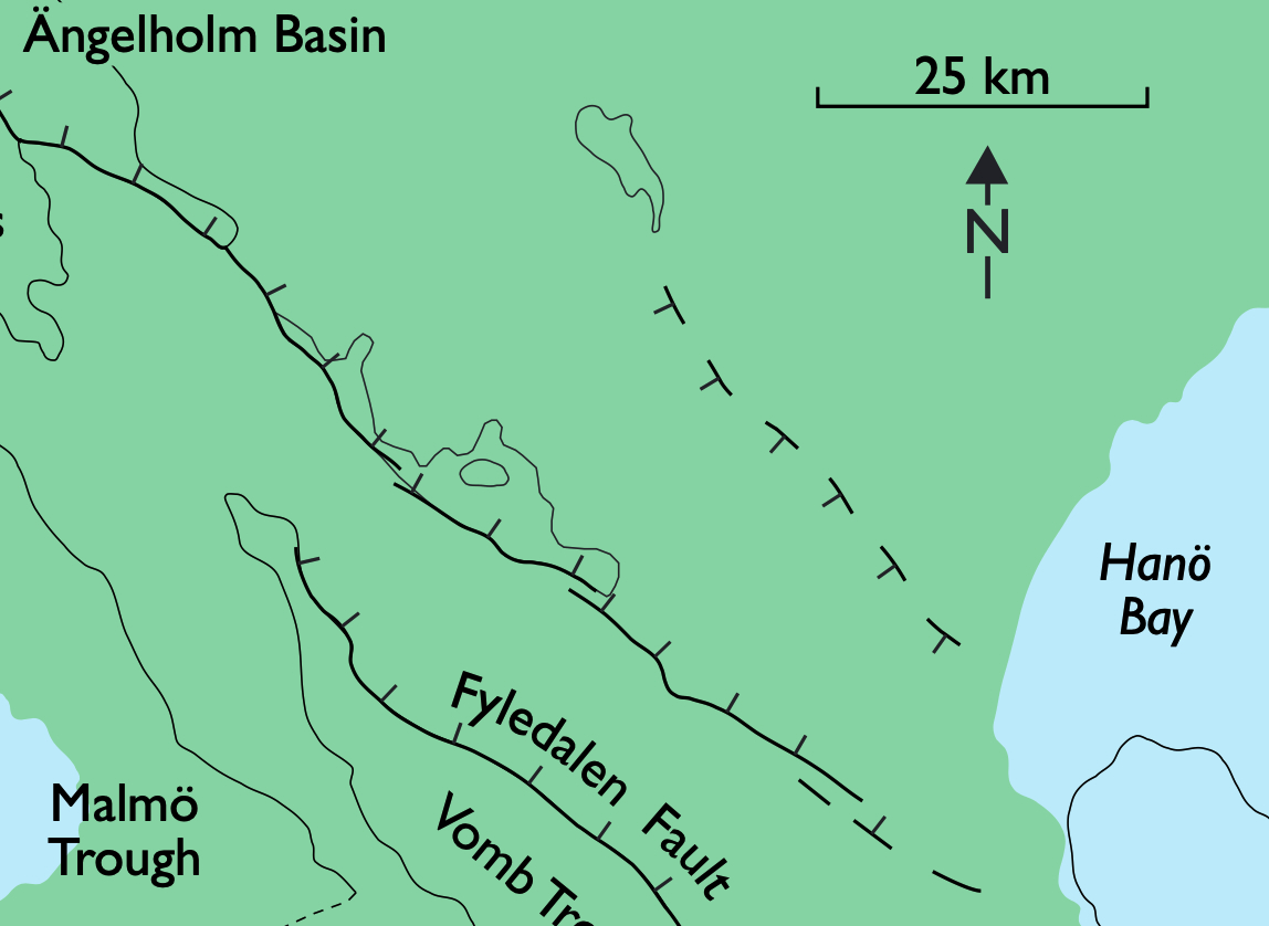 Partial map view of the study site.