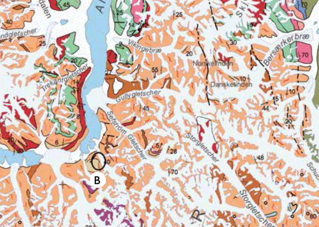 A geological map.