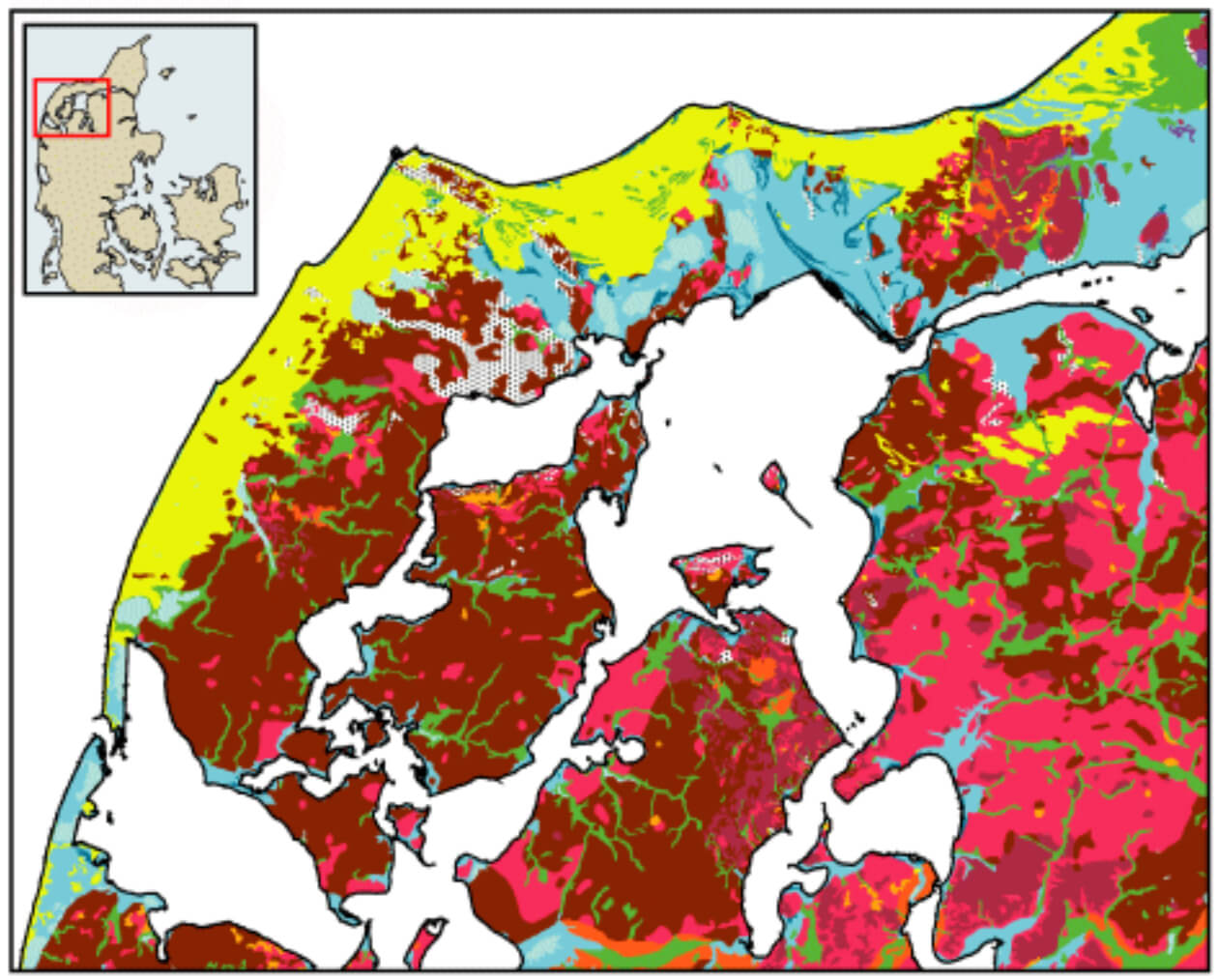 Partial view of soil map.