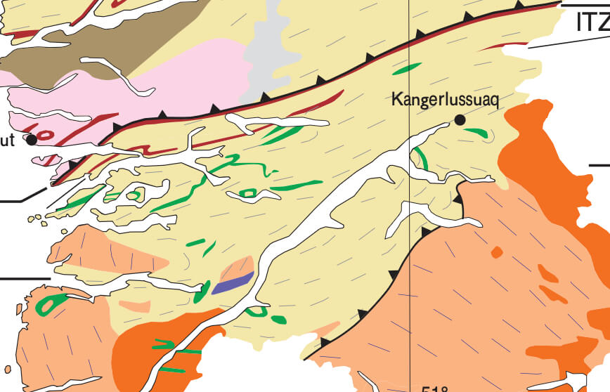 Geological map of the study area.