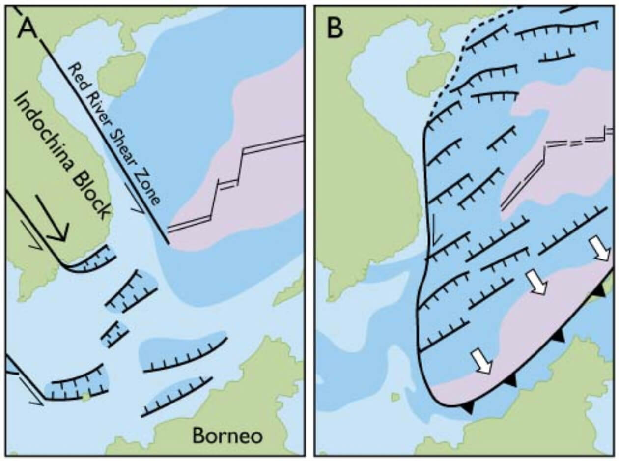 Two map views of the study site.