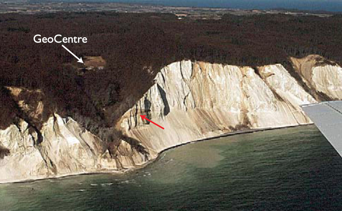 Cliff face at Moen in Denmark.