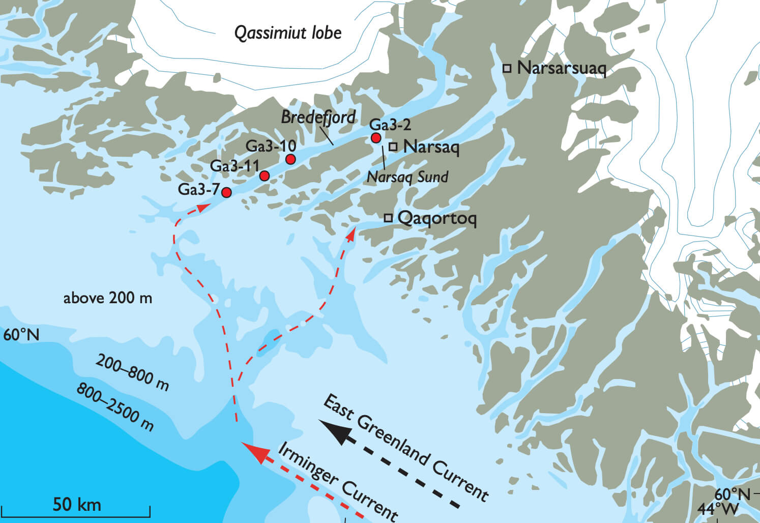 Partial map view of the study site.