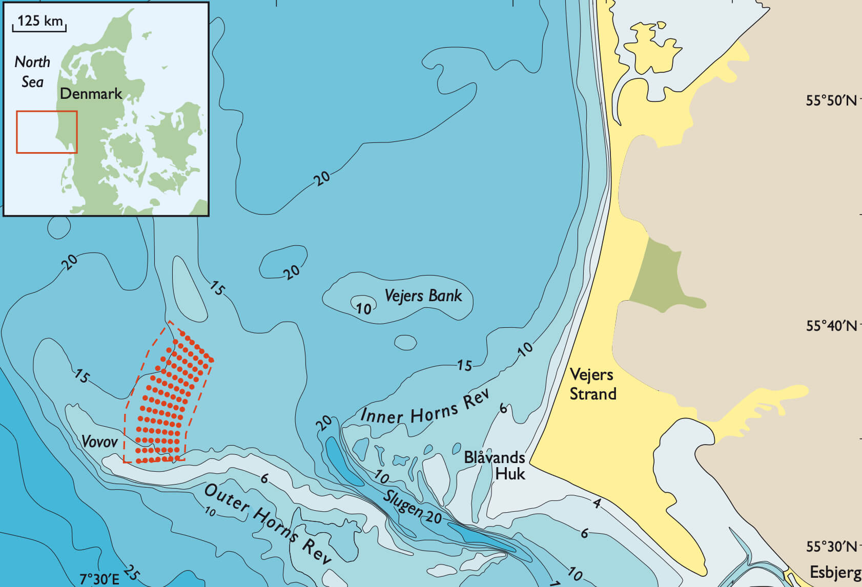 Partial map view of the study site.