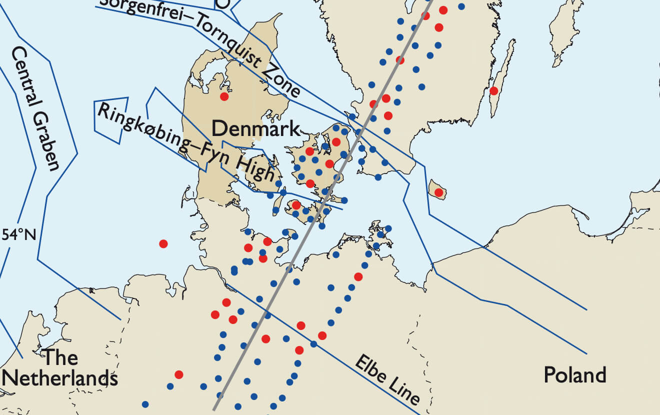 Partial map view of study site.