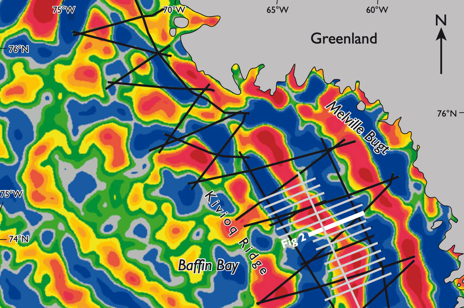 Partial map view of the study site.