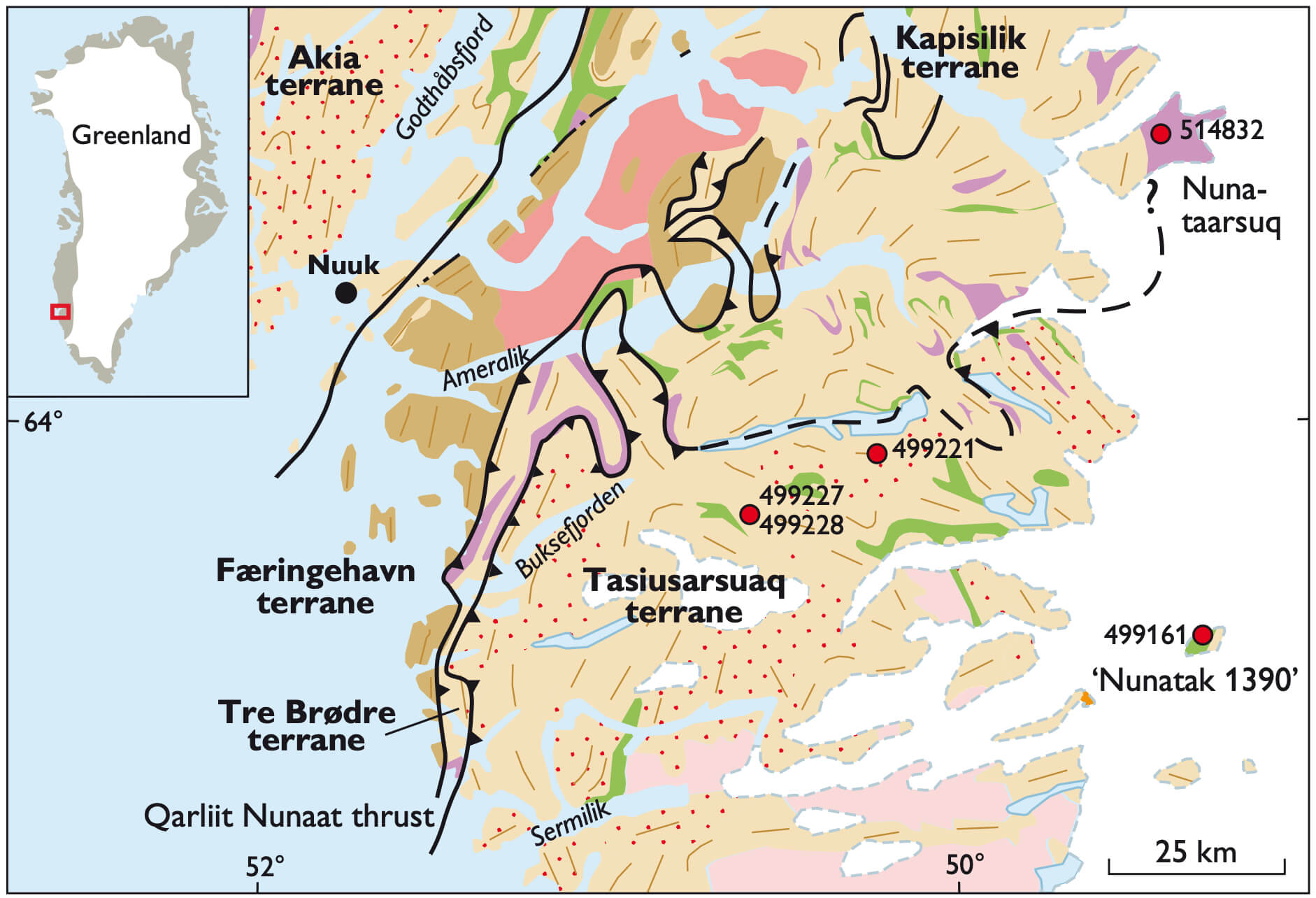 Partial map view of the study site.