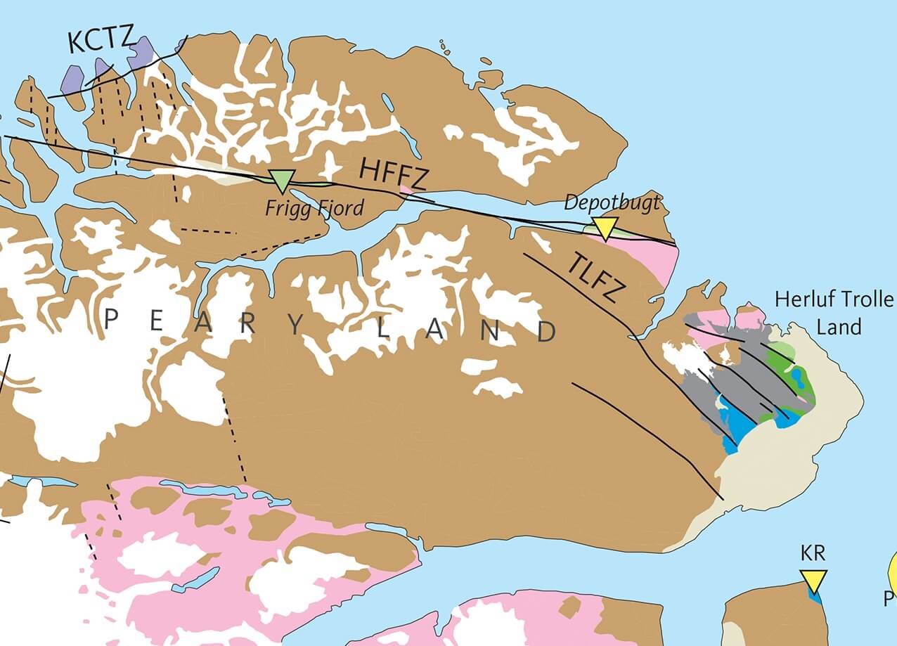 Map showing study location in North Greenland