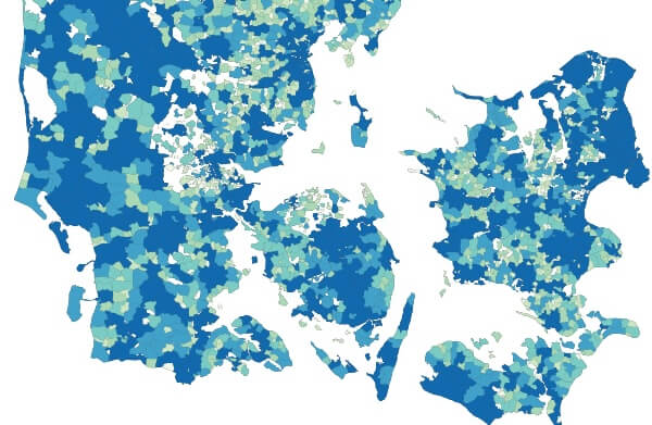 Map of Denmark